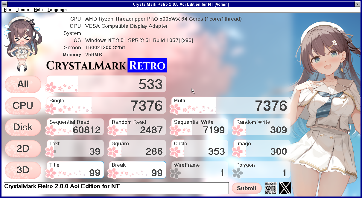 CrystalMark Retro Aoi
